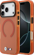 Etui plecki BMW M IML Shockproof Metal Logos MagSafe do Apple iPhone 17 Pro Orange (BMHMP17L25HSMLKO) - obraz 1