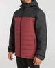 Чоловіча стьобана куртка Billabong Surf Check з капюшоном чорно-бордового кольору S F1JK36 147 (S) - изображение 2