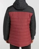 Чоловіча стьобана куртка Billabong Surf Check з капюшоном чорно-бордового кольору S F1JK36 147 (S) - изображение 4