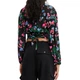 Жіноча блузка Desigual by Mr. Christian Lacroix Garden чорна з квітами S 22WWBW09/2000 (S) - зображення 4