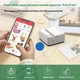 Кишеньковий портативний термопринтер C19 для телефону (Bluetooth / 200 dpi) + Рулон термопаперу / Міні-принтер без чорнила / Біло-зелений - зображення 5