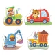 Детский пазл 4 в 1 "Baby puzzle. Транспорт" 300685 набор 4 в 1 - изображение 3