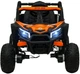 Samochód elektryczny dla dzieci Buggy Madman UTV-MX 1-osobowy Biało-pomarańczowy (5903864985009) - obraz 2