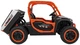 Samochód elektryczny dla dzieci Farmer Truck UTV Racing 2-osobowy Biało-pomarańczowy (5903864944082) - obraz 6