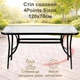Стол садовый Garden table Siena SC-094 120х70x70 прямоугольный Черный - изображение 2