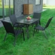 Стол садовый Garden table Siena SC-094 120х70x70 прямоугольный Черный - изображение 5
