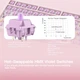 Клавіатура Бездротова WOBKEY RAINY 75 White-Pink Ігрова Механічна. 2.4G/Bluetooth/Кабель. АЛЮМІНІЄВИЙ Корпус. Hot-Swap. Батарея 3500mAh. RGB Підсвічування. Світчі HMX Violet - зображення 4