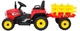 Traktor elektryczny dla dzieci Blow z przyczepą 1-osobowy Czerwony (5903864908152) - obraz 3