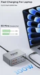Потужний настільний зарядний пристрій Topzero 330W з 10 портами (6 Type-C + 4 USB-A) GaN Fast Charging - зображення 3