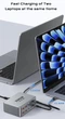 Потужний настільний зарядний пристрій Topzero 330W з 10 портами (6 Type-C + 4 USB-A) GaN Fast Charging - зображення 5