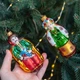 набір ялинкових іграшок Козак з козачкою зелені люкс - изображение 2