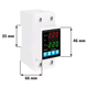 Реле контроля расправлений voltage current protector 40А, белый - изображение 2