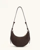 Женская сумка на плечо JW PEI Sharon Woven Crossbody Bag Coffee brown (123943) - изображение 5