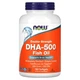 Риб'ячий жир із ДГК-500 підвійної сили NOW Foods (DHA-500) 180 капсул (NOW-01613) - зображення 1