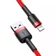 USB кабель Lightning Baseus Сafule Series Fast Charging Data Cable (3m, 2A, 480 Mbps) Red - зображення 4