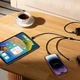 USB кабель 3в1 Micro USB/Lightning/Type-C Baseus StarSpeed One-for-three Fast Charging (1.2м, 3.5A) Black - зображення 5