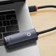 Внешняя сетевая карта Type-C на RJ45 LAN Baseus Lite Series Ethernet Adapter (1000Mbps, 15см). Gray - изображение 5