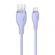 USB кабель для iPhone на Lightning Baseus Pudding Series Fast Charging (1,2 m, 2.4 A, 480 Mbps) Purple - зображення 4