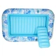 Materac dmuchany do pływania Kik z poduszką 175  cm Niebieski KX2856_1 (5903039770416) - obraz 4