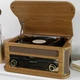 Вініловий програвач, стереосистема, музичний центр Fenton Memphis Wood FM CD USB BT, грамофон для вінілових платівок БВ - Б/В - зображення 1