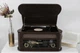 Вініловий програвач, стереосистема, музичний центр Fenton Memphis Dark Wood FM CD USB BT, грамофон для вінілових платівок - зображення 3