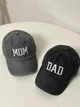 Комплект кепок бейсболка парная Папа Мама (Dad Mom) 56-60р Серый (8090) - изображение 1