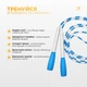Бисерная скакалка тренировочная YogaLife FreeRope 2,7 м (бело-голубая) - изображение 5