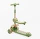 Самокат трехколесный с сидением Skyper DL-5-06 колеса PU со светом и музыкой. Green and Beige (189244) - изображение 3