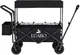 Wózek turystyczny KIK LUARO składany plażowy z daszkiem i siatką Czarny (5903039770898) - obraz 1