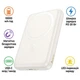 Батарея универсальная HOCO 10000mAh Grace PD/20W Magnetic White (J141 / 714985) HOCO J141 / 714985 1095204 - изображение 2
