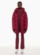 Пуховик зимовий Aritzia The Super Puff Mid XS Бордовий - изображение 1