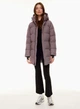 Пуховик зимовий Aritzia The Super Puff Mid S Лілово-сірий - зображення 7