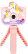 Цифрова камера дитяча KIK Єдиноріг на штативі Рожева KX2858_1 (5903039770270) - зображення 1
