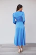Сукня жіноча Estilo святкова шовк лазуровий 01-192 46р - изображение 2
