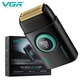 Электробритва VGR V-378 BLACK шейвер, двойное лезвие + триммер, регулировка мощности 7000-9000 RPM, LED Display - изображение 1