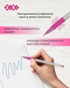 Ручка масляная ZiBi KIDS Line Berry 0.5 мм ампула синяя, перламутр белый, с гриппом, 1 шт (ZB.2263-01) - изображение 5