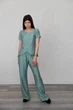 Костюм жіночий Estilo повсякдений-casual льон жатка морська хвиля 02-103 48р - изображение 1