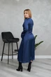 Сукня жіноча Estilo святкова шовк синій 01-192 48р - изображение 3