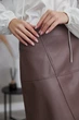 Спідниця жіноча Estilo повсякденна-casual екошкіра шоколадний 05-053 44р - изображение 3