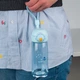 Пляшечка для води Kite K25-1236-2, 480 мл, блакитна - зображення 6