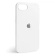 Чехол Fiji Silicone Case для Apple iPhone 16e бампер накладка Soft Touch с микрофиброй White - изображение 1