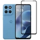Защитное стекло LUX для Motorola G17 / G17 Power полная проклейка черный - изображение 1