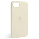 Чехол Fiji Silicone Case для Apple iPhone 16e бампер накладка Soft Touch с микрофиброй Antique White - изображение 1