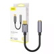 Переходник Type-C на наушники mini jack 3.5mm AUX BASEUS L54 (0.09m, DAC). Gray - изображение 6