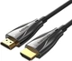 Кабель Vention HDMI M - M, 60.0 м, V2.1, Optical 8K 60Гц 48Gbps Dolby 7.1 TPE Black Zinc Alloy Type (ALBBAE) - зображення 1