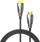 Кабель Vention HDMI M - M, 60.0 м, V2.1, Optical 8K 60Гц 48Gbps Dolby 7.1 TPE Black Zinc Alloy Type (ALBBAE) - зображення 2