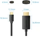 Кабель Vention USB 2.0 Type-C M - HDMI M, 2.0m 4K 60 Гц PVC Black (CRIBH) - зображення 2