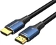 Кабель Vention HDMI M-M, 1.5м, V2.1, 8K 60Гц оплетка, Blue Aluminum Alloy Type (ALGLG) - изображение 1