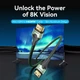 Кабель Vention HDMI M - Mini M 2.0 м, V2.1 8K 60Гц Aluminum Alloy Type, Green (AGJGH) - зображення 3