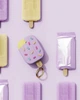 Силиконовый чехол-накладка Elago Ice Cream Hang для Apple AirPods Pro 3 с карабином (Classic Lavender) - изображение 2